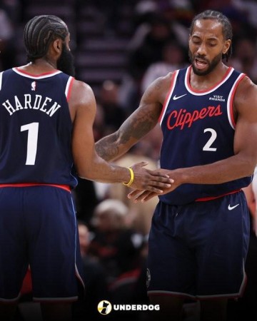 同场30+得分，哈登：我和伦纳德是NBA历史上最具天赋的两名球员